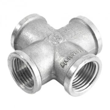 Крестовина Stout 3/4" ВР с внутренней резьбой никелированная латунная  SFT-0031-000034