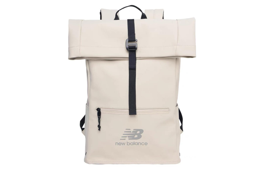 New Balance Fabric Backpack Unisex Beige Yellow