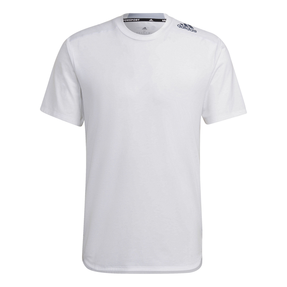 Мужское теннисное поло adidas Designed For Training T-Shirt Men - White