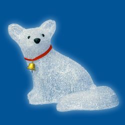 ULD-M3225-032-STA WHITE IP20 FOX Фигура светодиодная Лисенок. 33x25см. 32 светодиода. Белый свет. Провод прозрачный. TM Uniel