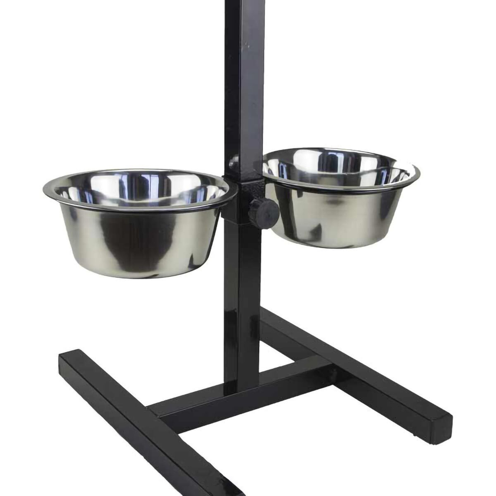 DOGMAN Подставка металлическая с мисками №1, 2*0,75 л