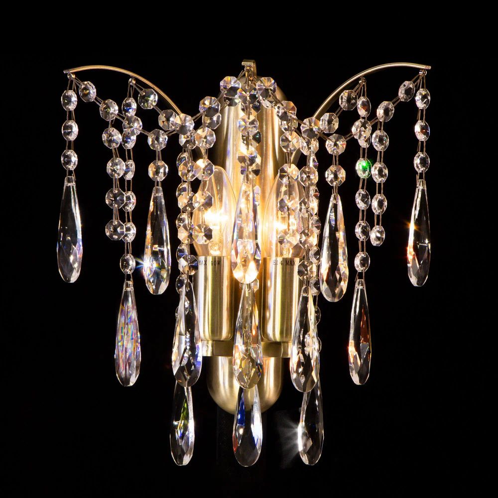 Citilux Селена CL302323 Бра хрустальное Бронза