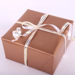 Лента упаковочная декоративная для подарков, золотые полосы, 12 мм х 45 м, белая, ЗОЛОТАЯ СКАЗКА, 591824