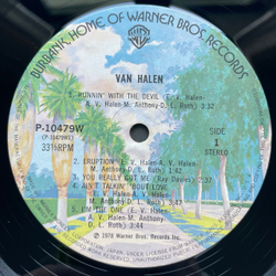 Винтажная виниловая пластинка LP Van Halen Ice Cream Man (Япония 1978) (Оби)