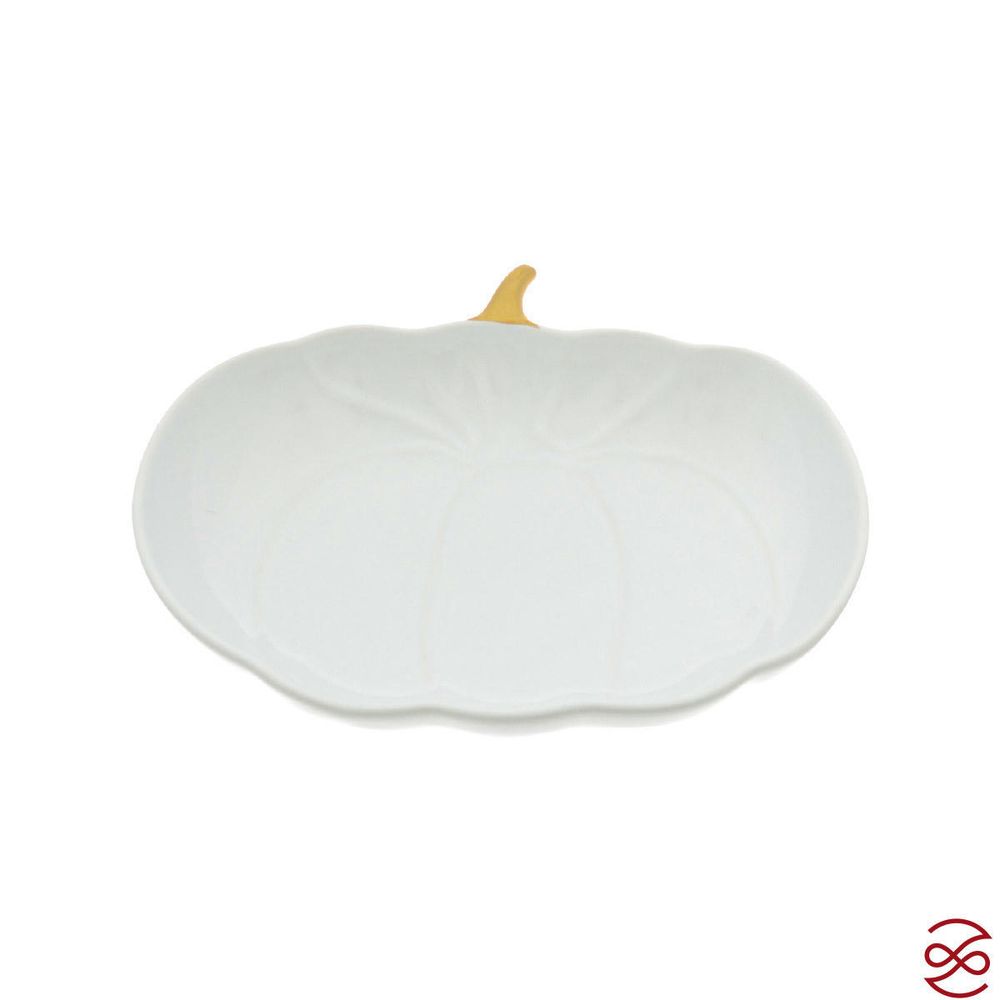Блюдо сервировочное Repast Pumpkin 23*19*4 см белое