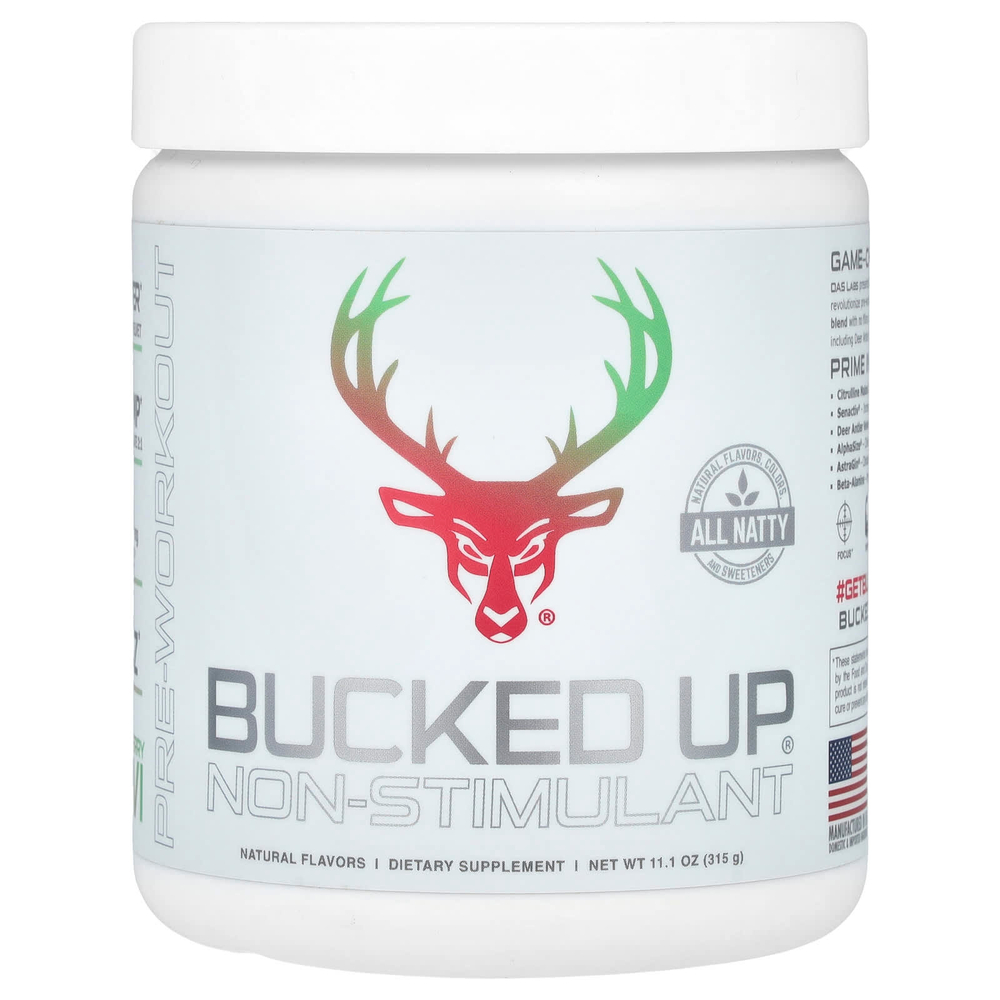 Bucked Up, предтренировочный комплекс, без стимуляторов, со вкусом клубники и киви, 315 г (11,1 унции)