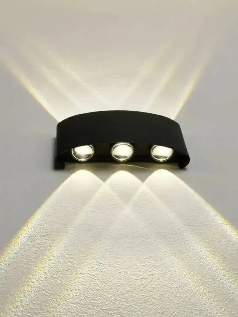 Настенный светильник, Светильник уличный LED 3000K, 6 Вт, черный