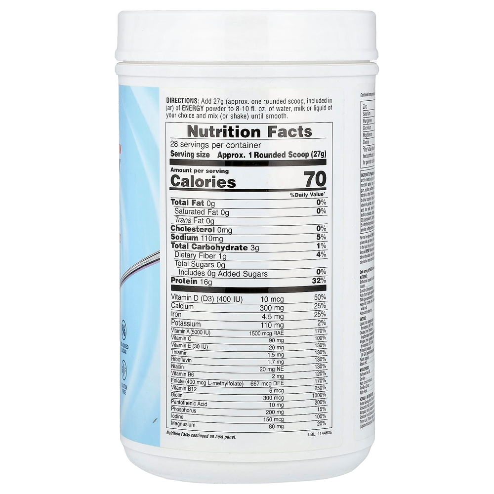 NaturesPlus, Original High Protein, энергетический коктейль, 600 г (1,7 фунта) (756 г)
