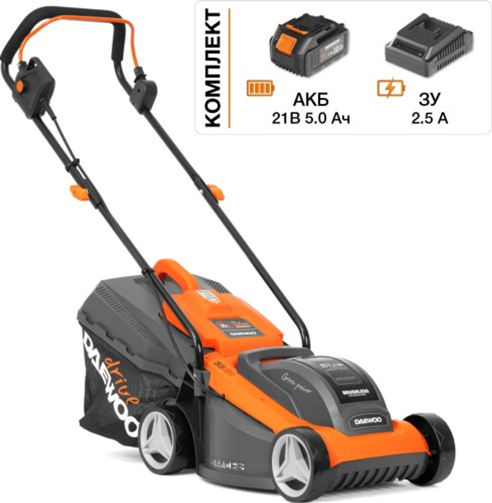 Газонокосилка аккумуляторная DAEWOO DLM 3221Li SET