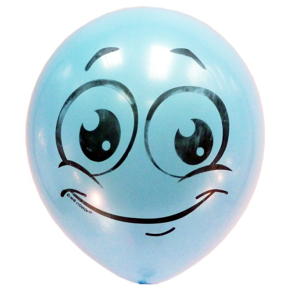 Воздушные шары Латекс Оксидентл с рисунком Улыбки, 50 шт. размер 12" #6041175
