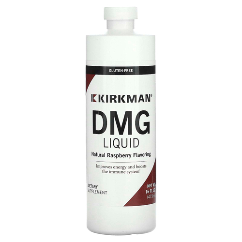 Kirkman Labs, DMG Liquid, натуральная малина, 473 мл (16 жидк. унц.)