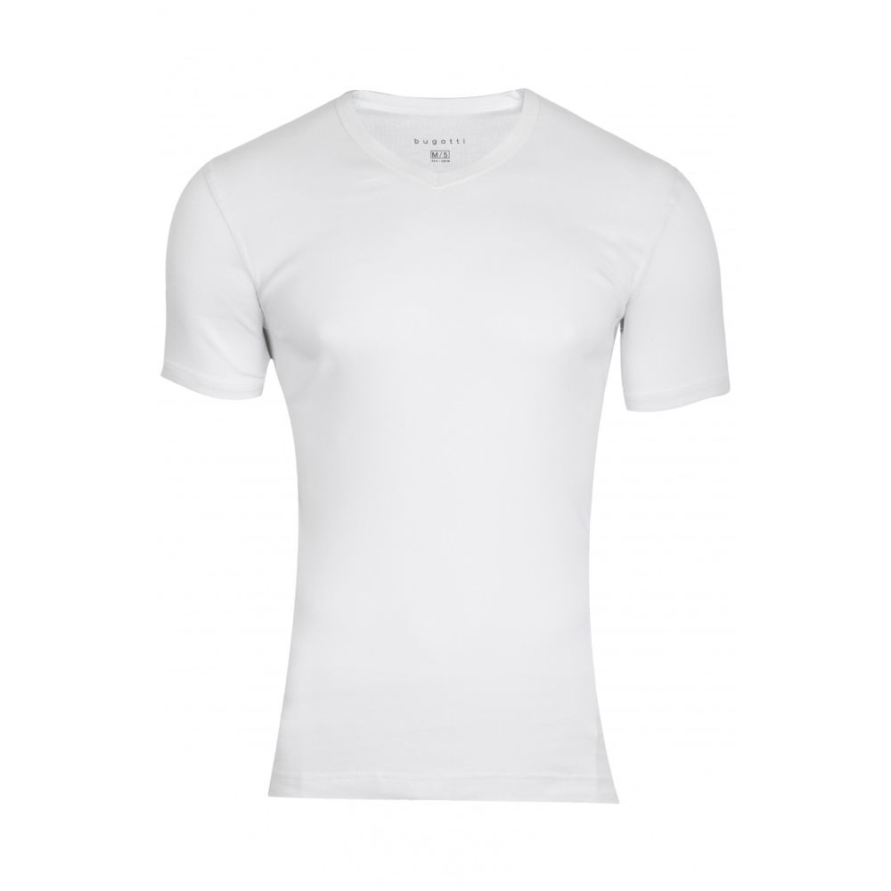 Мужская футболка белая V-neck BUGATTI 050004/6061 110
