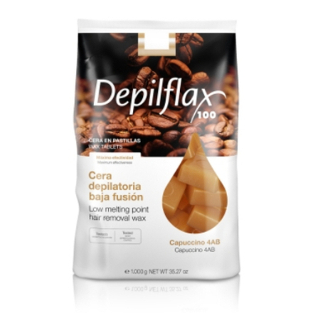 Горячий воск для депиляции Depilflax Капучино (в брикетах), 1 кг