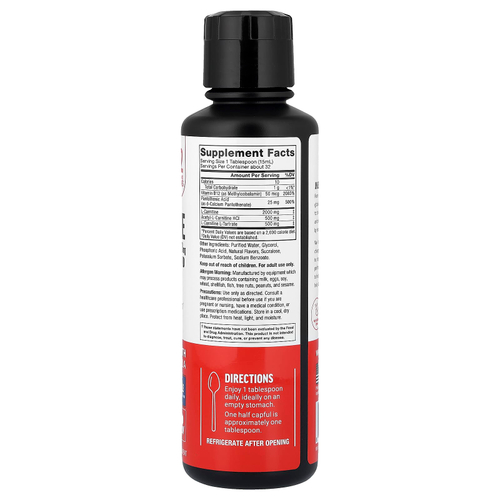 Force Factor, L-Carnitine Ultimate Liquid, L-карнитин, капсула, 473 мл (16 жидк. унций)