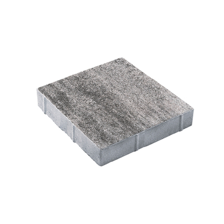 Тротуарная плитка КВАДРАТ 400х400 мм - Листопад гладкий Антрацит