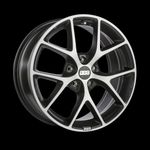 Диск колесный BBS SR 8x18 5x108 ET42 CB70.0 volcano grey/diamond cut
