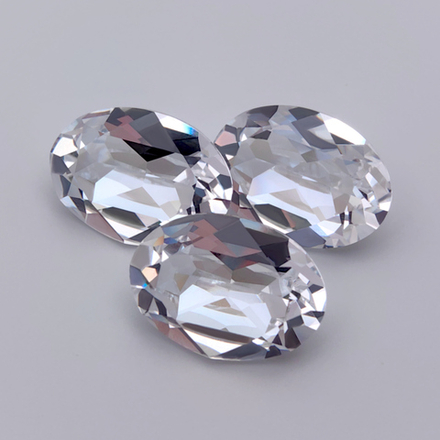 Swarovski 4120 Oval FS, Crystal Ignite