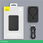 Портативное зарядное устройство Baseus Magnetic Mini Air PPCXM06A Black (P10059002113-00)