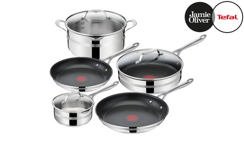 Набор посуды Tefal Jamie Oliver Cook Smart 8 предметов E310S874