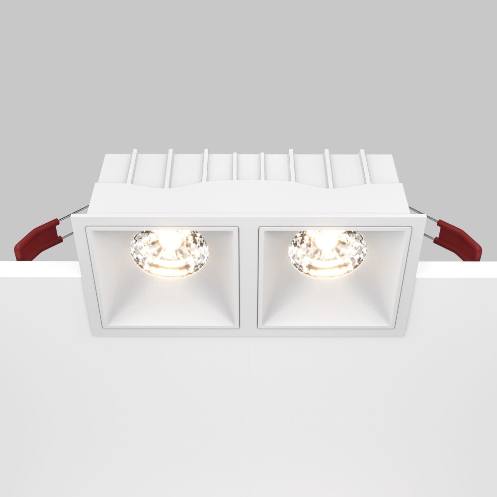 Модульный встраиваемый светодиодный светильник диммируемый Maytoni Alfa LED DL043-02-15W3K-D-SQ-W