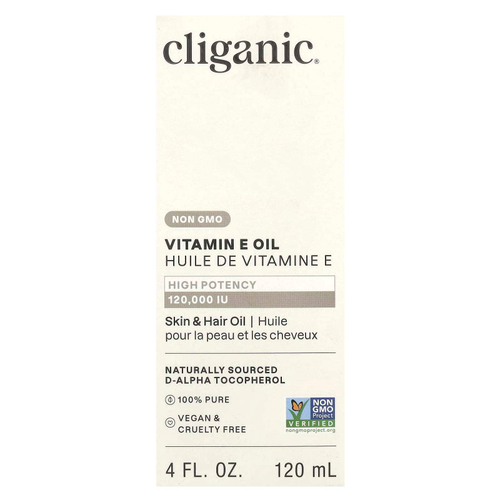 Cliganic, Масло с витамином E, 120000 МЕ, 120 мл (4 жидк. Унции)