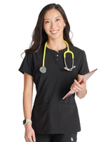 Топ медицинский женский Cherokee CK749A, черный, L