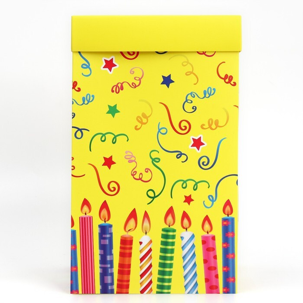 Коробка складная «С Днём рождения!», 18 х 23 х 14см