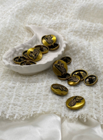 Пуговицы Сел. состаренное золото карета