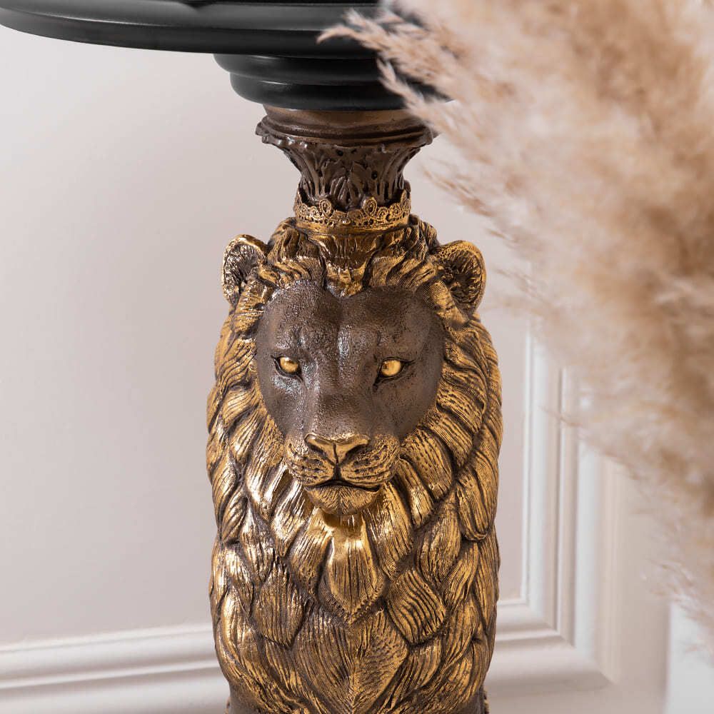 Подставка Лев Лион Орех Оберджин