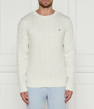 Свитер CLASSIC CABLE Tommy Hilfiger - кремовый (MW0MW33132)