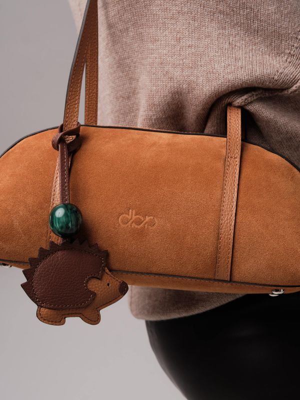 Женская замшевая сумка DBR 31225 желтый янтарь