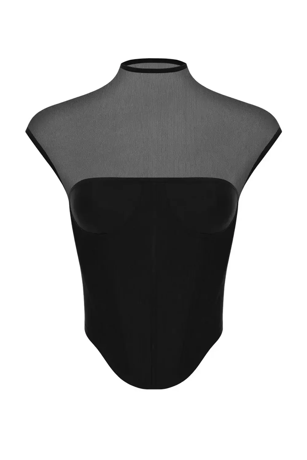 Корсет черный из сетки