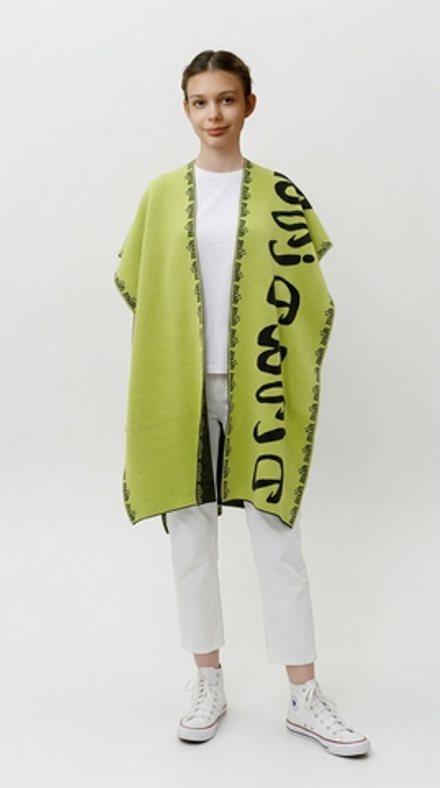 Накидка женская НК517-07/12Н зеленый неон