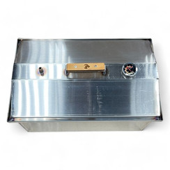 Коптильня шарабан 2в1 из нержавейки, 50х30х25 см