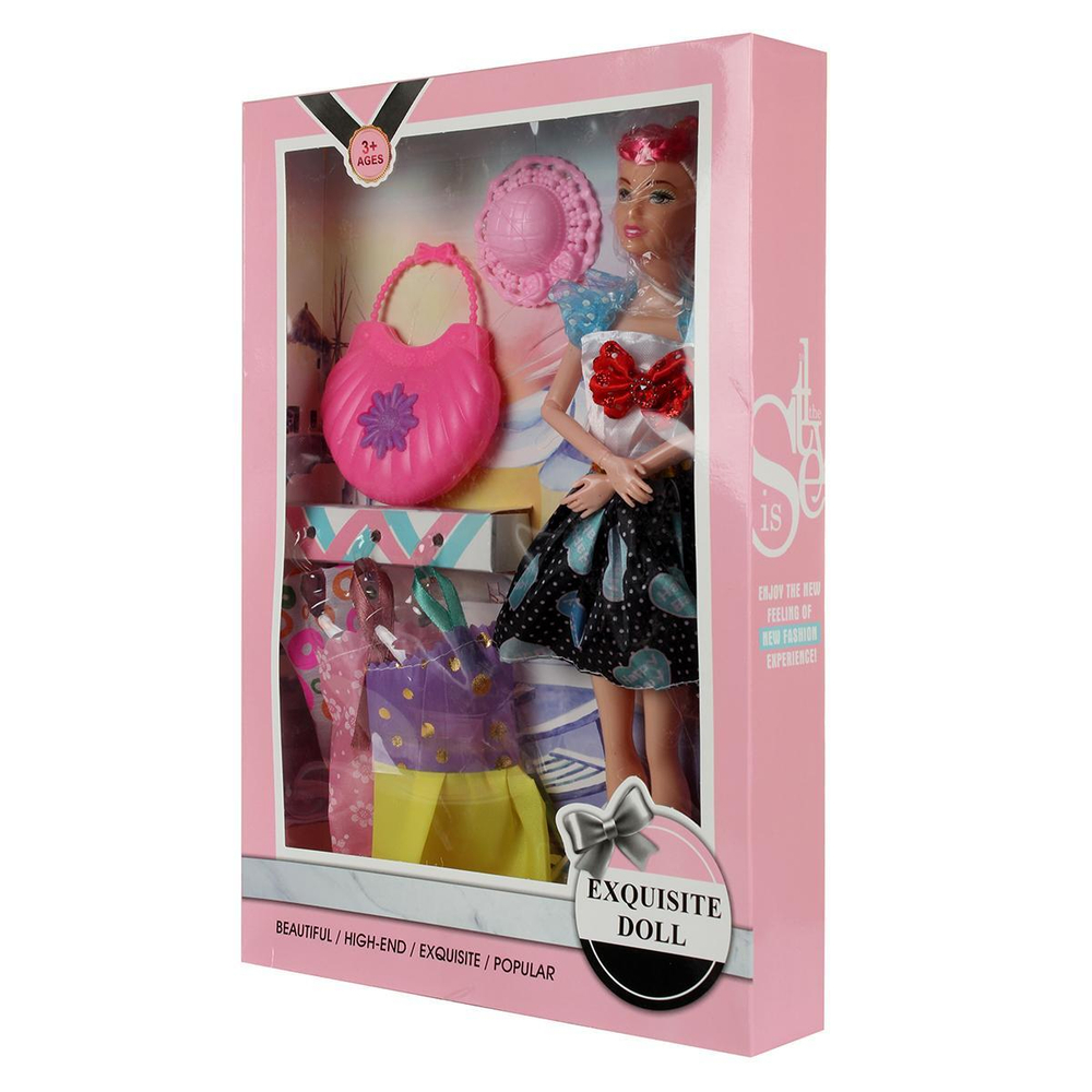 Кукла тип Модель на шарнирах с аксессуарами, коробка 712A2