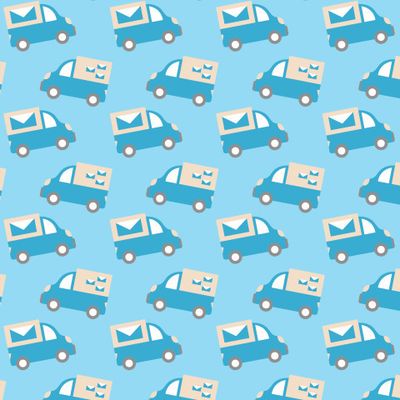 blue mail cars