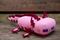 Yumşaq oyuncaq \ Мягкая игрушка \ Soft toys Minecraft pink 30 sm