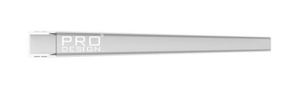 Декоративный стеновой профиль Pro Design 536 белый, 2700x15x17,5 мм