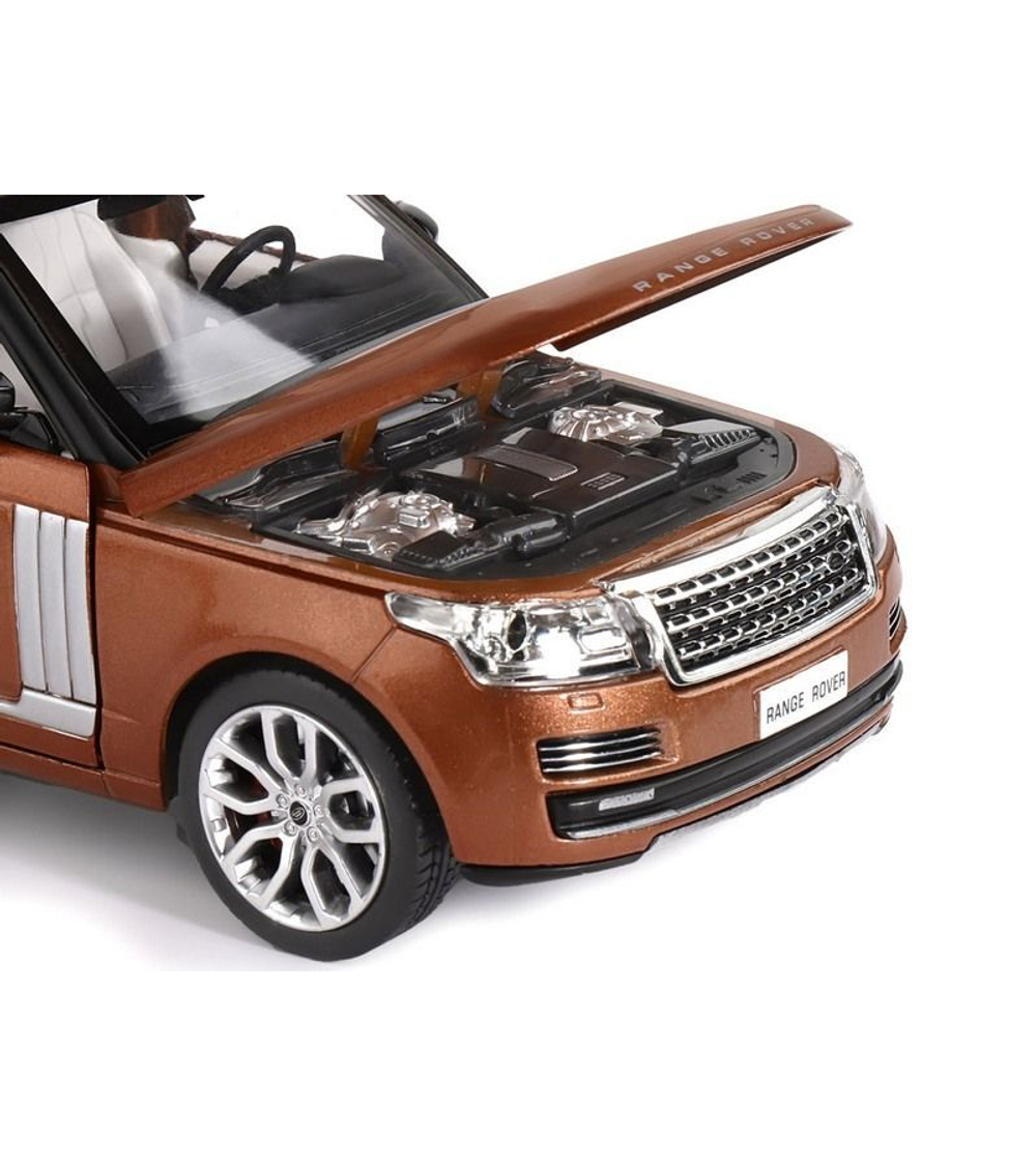 Машина "АВТОПАНОРАМА" Range Rover, оранжевый, 1/26, свет, звук, в/к 24,5*12,5*10,5 см