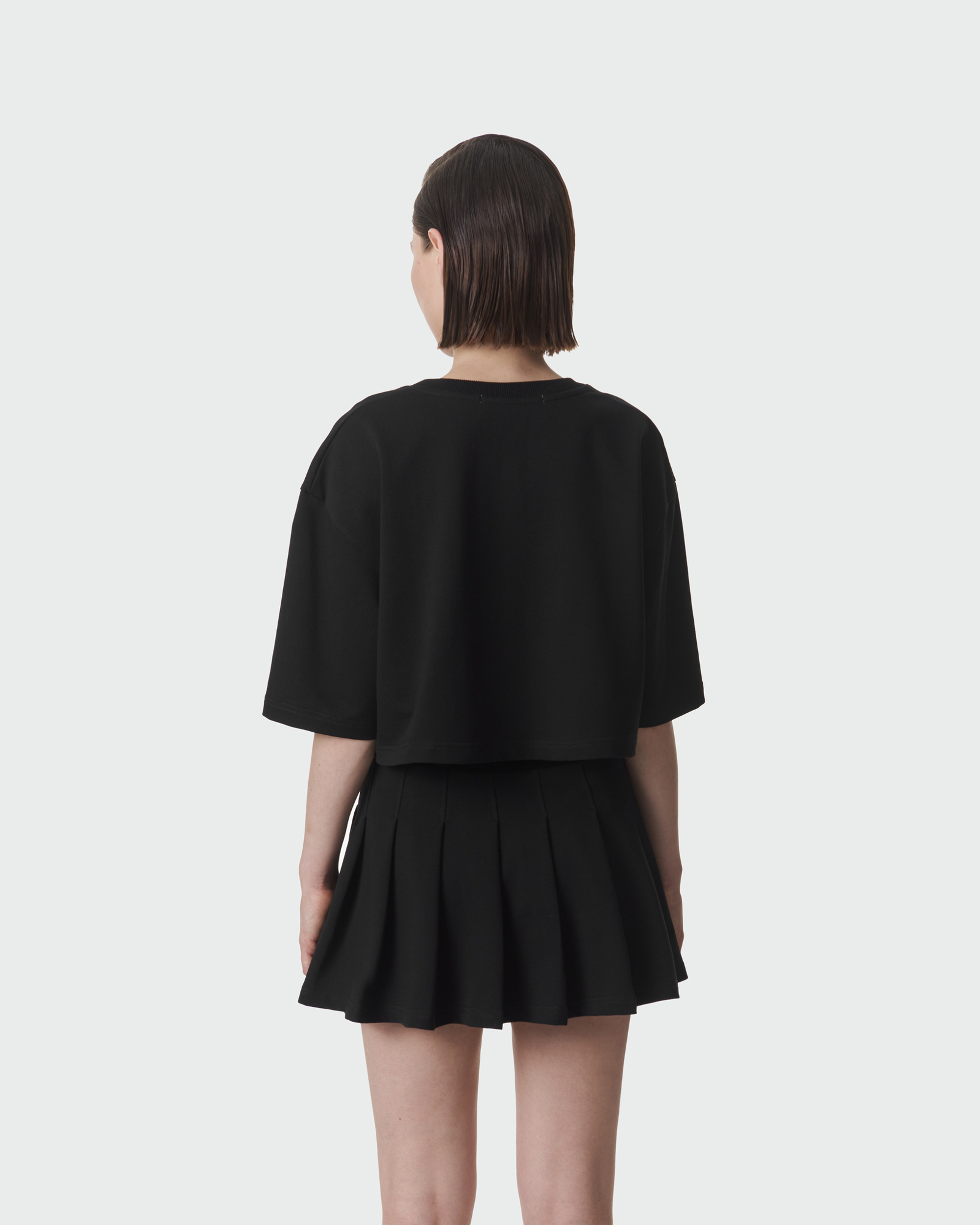 Футболка crop black