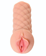 Телесный мастурбатор-вагина Elegance.002 с двойным слоем материала (Цвет: телесный)
