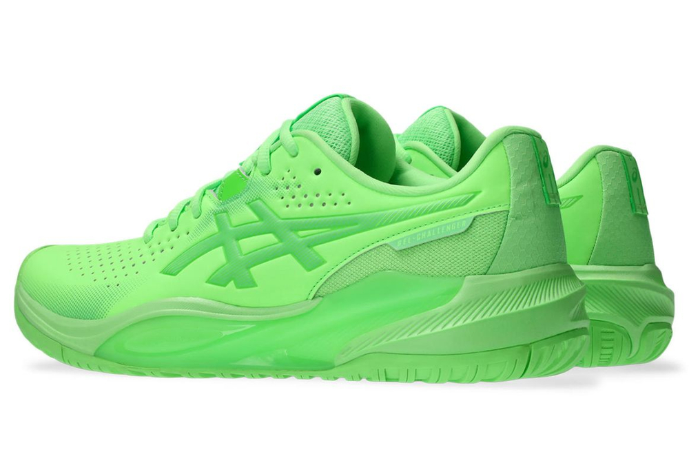Мужские кроссовки теннисные Asics Gel-Challenger 15 - lime burst/green gecko