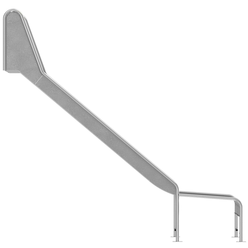 Горка из нержавеющей стали, прямая, открытая, высота 1 500 мм