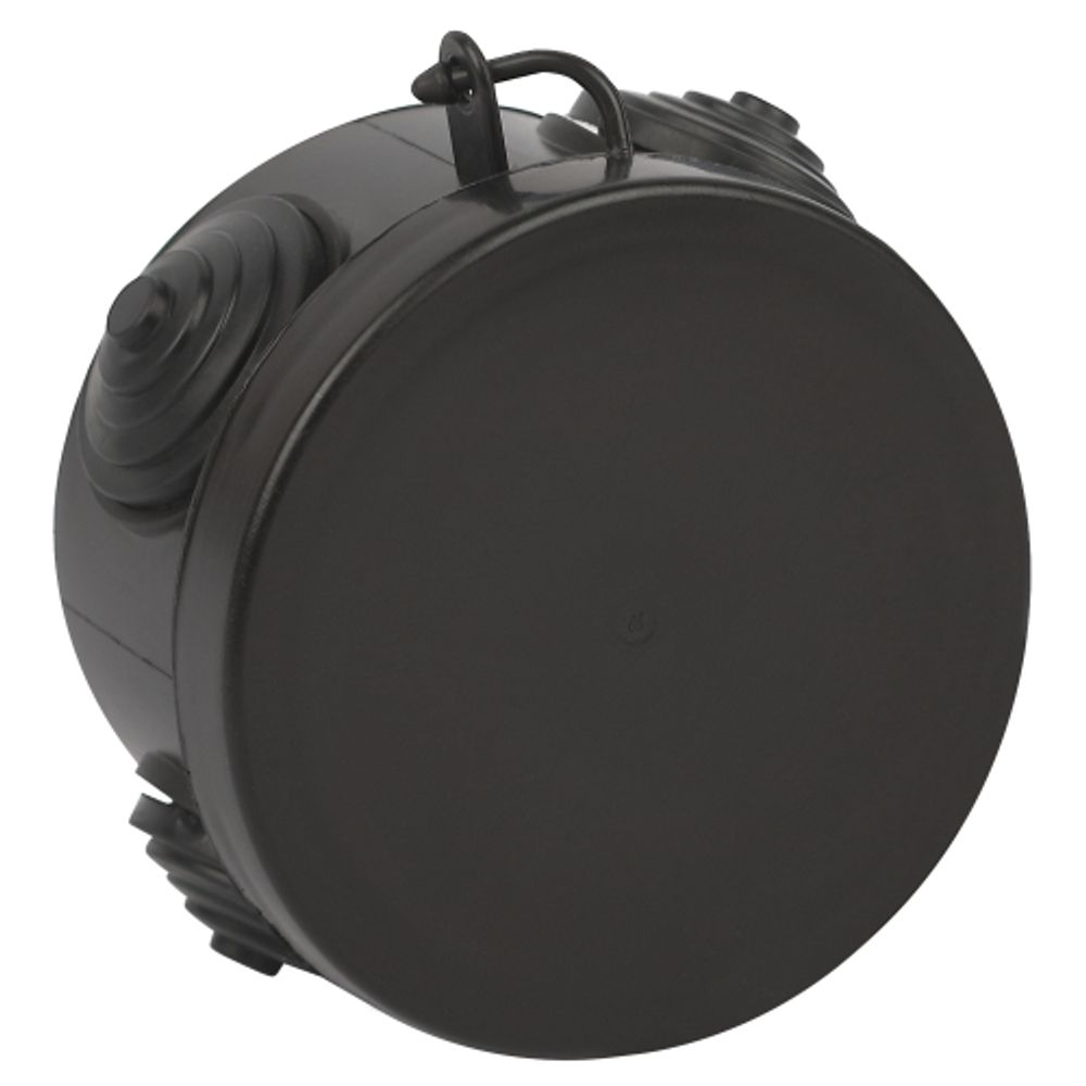 Распаячная коробка ЭРА KOR-65-40-4g-B открытой установки черная 65х40мм с гермовводами 4 вх. IP54