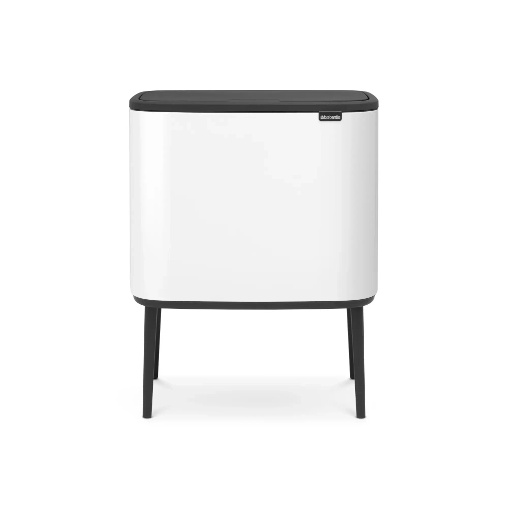 Brabantia Контейнер для мусора Bo Touch 11 л + 23 л белый