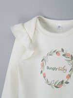 Боди с крылышками и принтом "Молоко" 0+