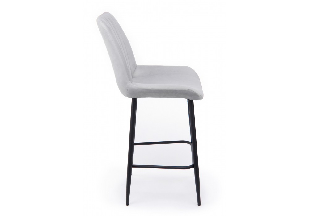 Барный стул Woodville Седа 360 светло-серый (zd 960), черный np, ножки черные