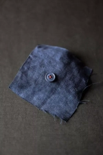 Хлопковые пуговицы 15mm – Dark Navy