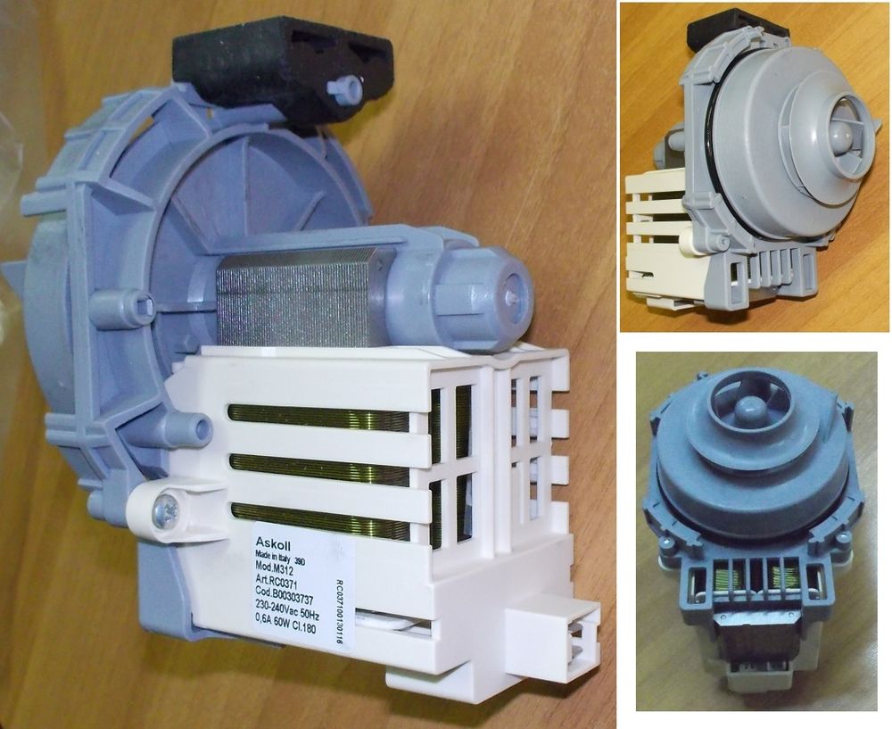 Насос рециркуляции посудомоечной машины Аристон 303737 зам.256523, 302800, 301047, 301919