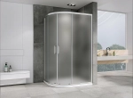 Душевой уголок ABBER Schwarzer Diamant AG01129M 120x90 стекло матовое/профиль хром